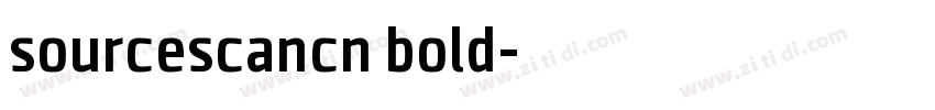 sourcescancn bold字体转换